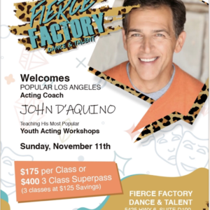 Acting Classes with Popular Los Angeles Acting Coach John D’Aquino